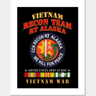 Recon Team - RT Alaska - Vietnam War w VN SVC Posters and Art